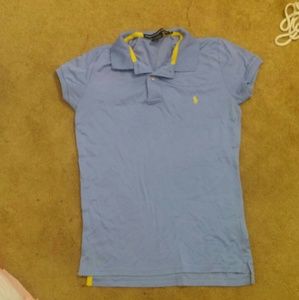 Light Blue and Pastel Yellow Shirt, Ralph Lauren